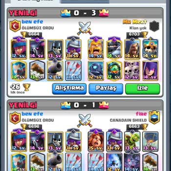 Clash Royale'de Rakip Kart Seviyesi Adaletsizliği