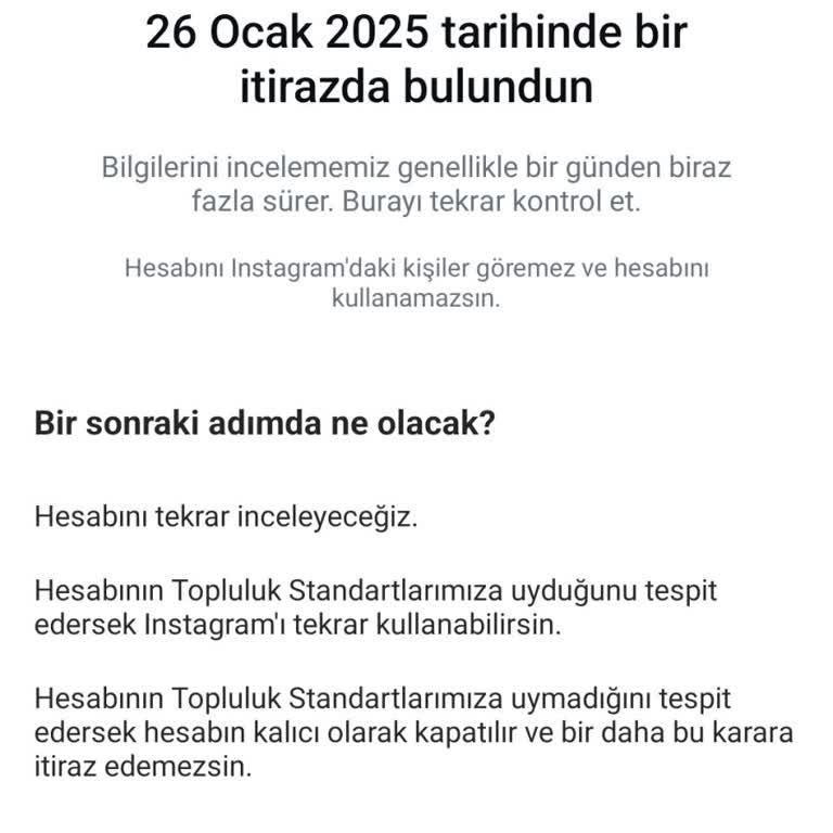 Instagram Hesabım Neden Hala Askıda?