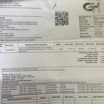 Trendyol'dan Alınan Laptop Açılmıyor Ve İade Bekliyor