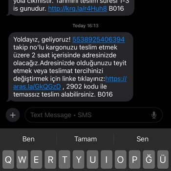 Aras Kargo Kuryesiyle Yaşanan Teslimat Sorunu