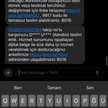 Aras Kargo Kuryesiyle Yaşanan Teslimat Sorunu
