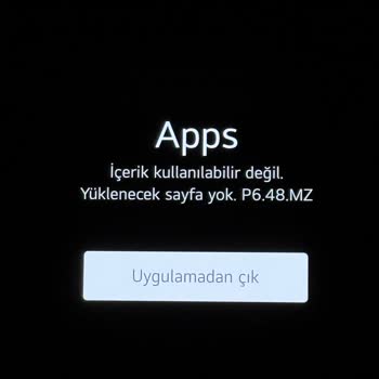 LG Güncellemesi Sonrası Uygulama Erişim Sorunu