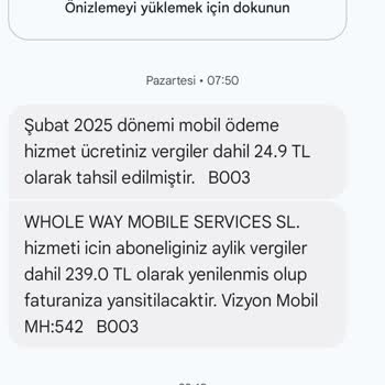 İzinsiz İndirilen Uygulama Nedeniyle Yüksek Fatura Sorunu