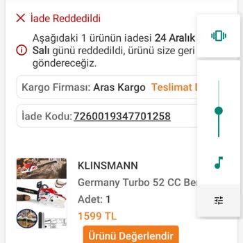 Eksik Ürün Sorunu Ve İade Mağduriyeti