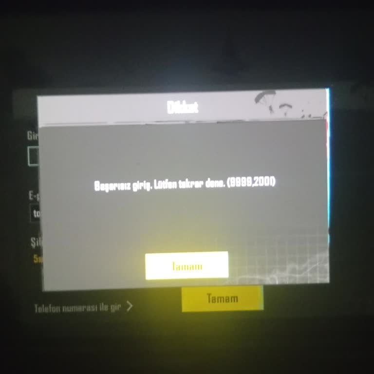 Yanlış Şifreli Hesap Sorunu