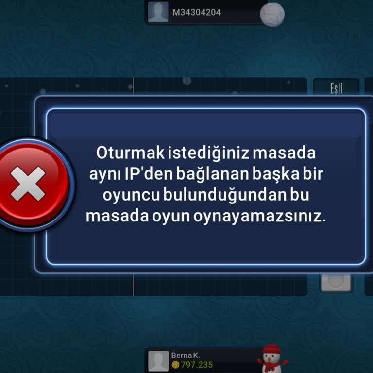 Okey 101'de Aynı IP Sorunu