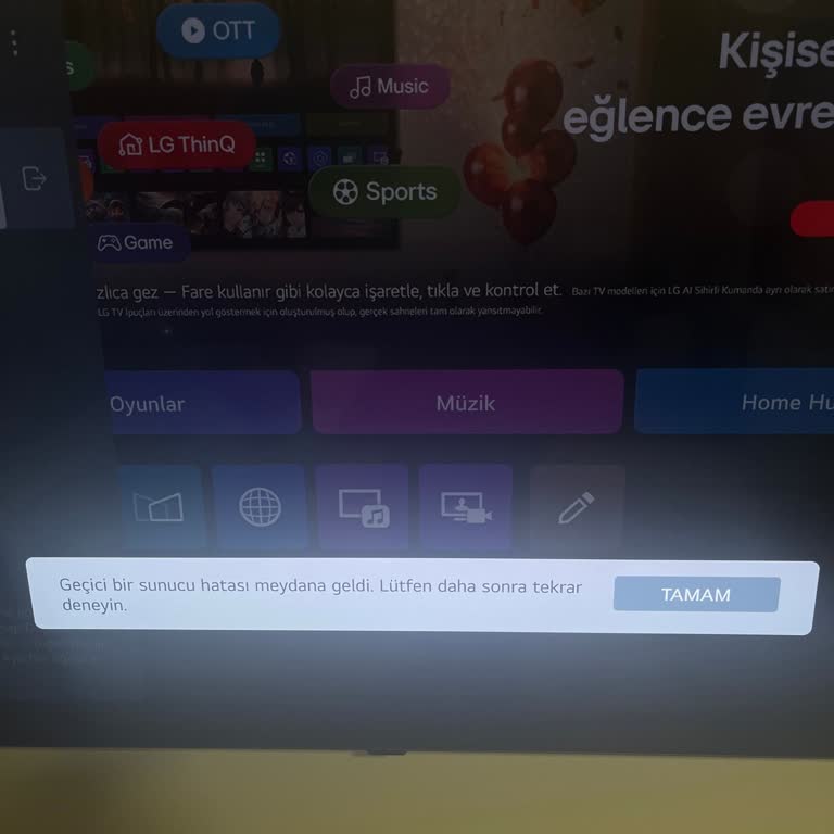 LG OLED TV Güncelleme Ve Kullanıcı Sözleşmesi Sorunu