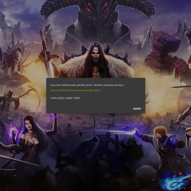 Geforce Now PVP Alanında Oyun Dışı Kalma Sorunu