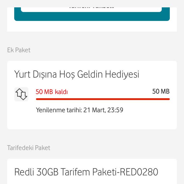 Vodafone Red Tarifemde Sınırsız Yanıltmacası