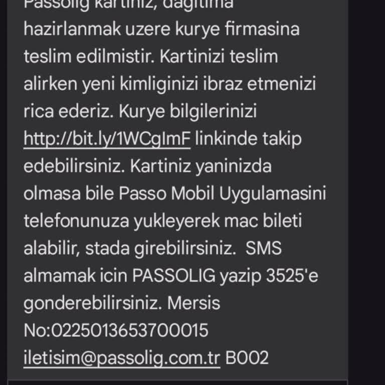 Passolig Kart Teslimatında Yaşanan Sorun Ve Müşteri Hizmetleri Engeli