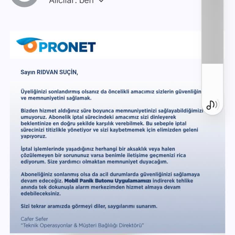 Pronet'in Beklenmedik Ücret Talebi