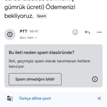 İzinsiz Kullanılan Kişisel Bilgiler Ve Sahte Gümrük Ücreti Mailleri