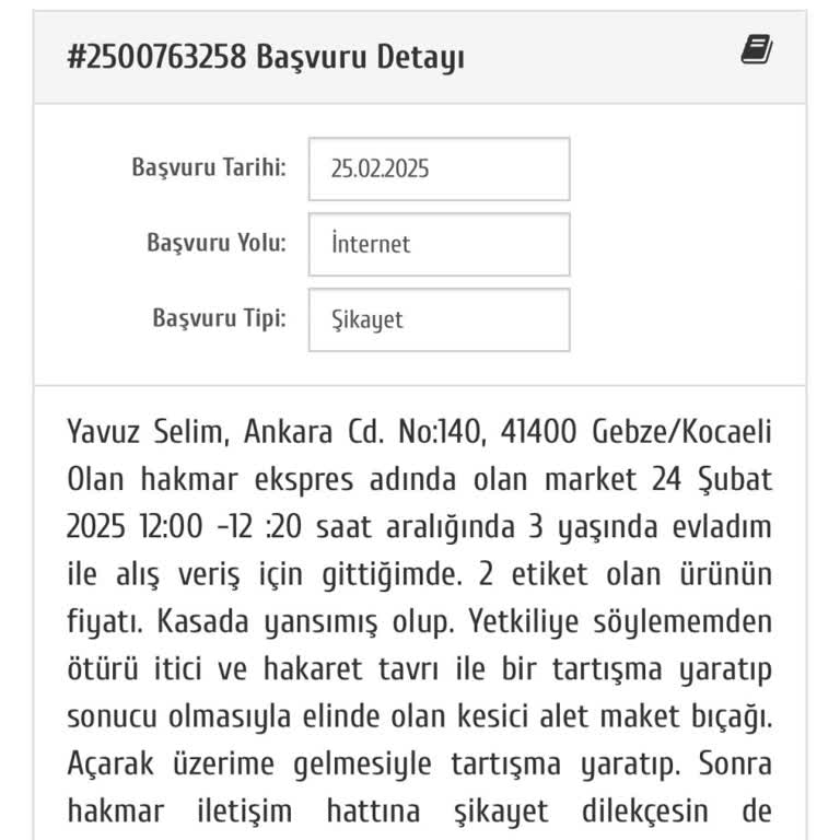 Hakmar Ekspres'te Tehlikeli Davranış Ve Çözüm Eksikliği