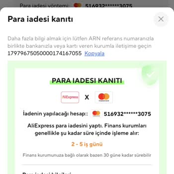 Aliexpress'te İptal Edilen Siparişin İadesi Yapılmadı