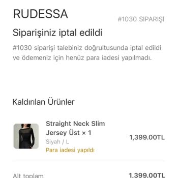 Siparişim İptal Edildi, Para İadesi Yok Ve Engellendim