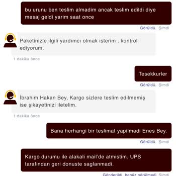 Kayıp Ürün Ve Yanıltıcı Teslimat Bildirimi