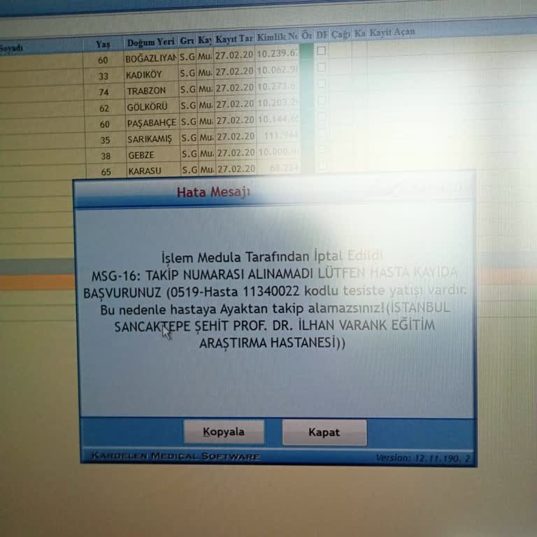 Hastane Yatışı Hatası Ve İletişim Sorunları
