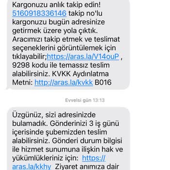 Aras Kargo'nun Nezaketsiz Hizmet Anlayışı