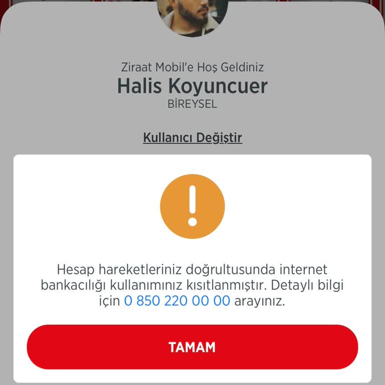 Yurt Dışında Yaşayan Müşteriye Ziraat Bankası'ndan Çözüm Bekleniyor