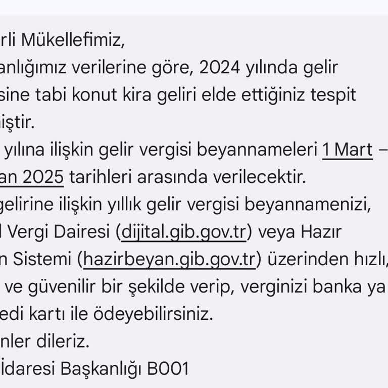 Yanlış Kira Geliri Bildirimi Ve Düzeltme Talebi