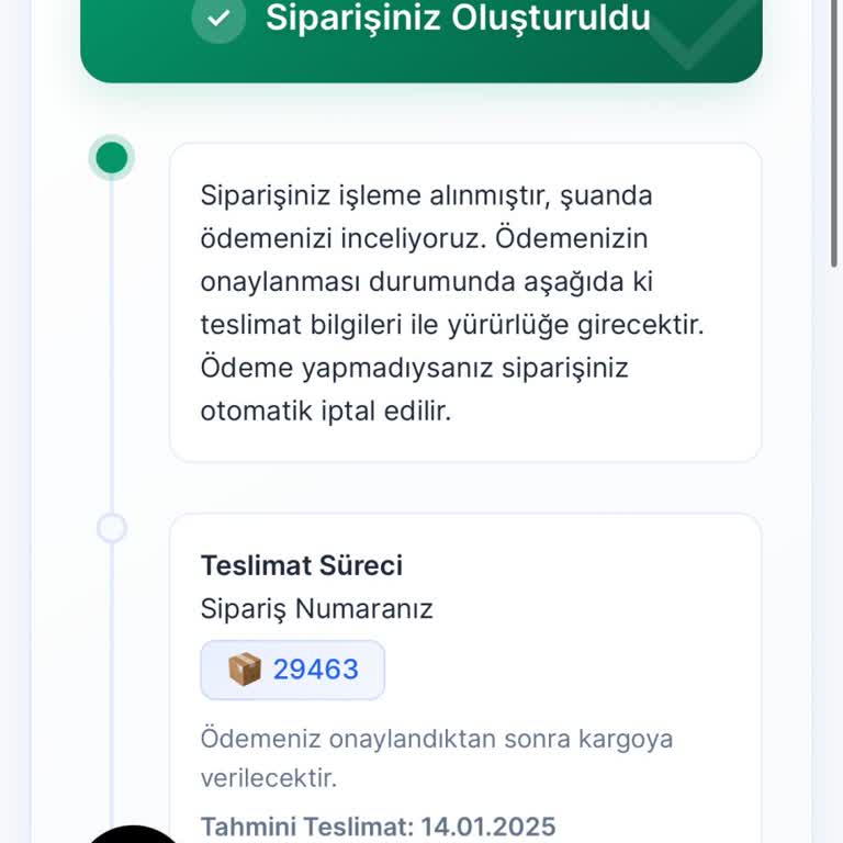 Sipariş Sonrası Ürün Teslim Edilmedi