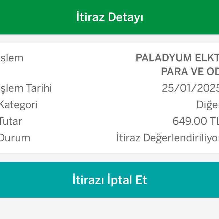 Harcama İtirazımda İlerleme Kaydedilmedi