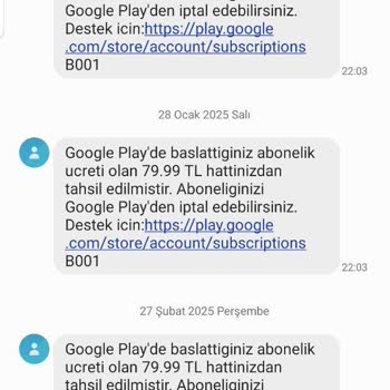 Google Play Abonelik Ücreti Haksız Kesinti Sorunu