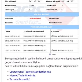Aras Kargo'nun İhmalkarlığı Ve Eksik Hizmeti