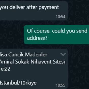 Sahte Alıcıdan Gelen Mesajla İlgili Uyarı