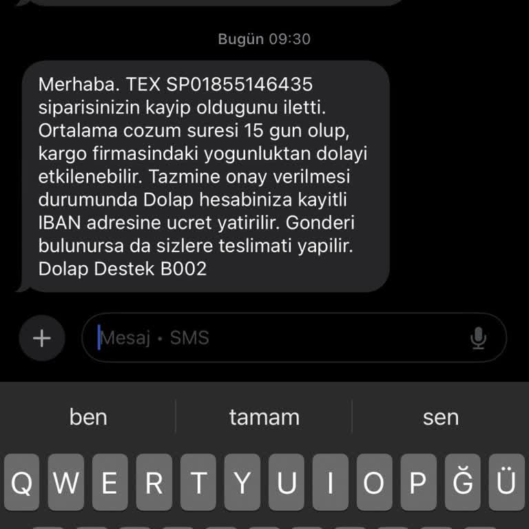 Trendyol Express Kayıp Kargo Mağduriyeti