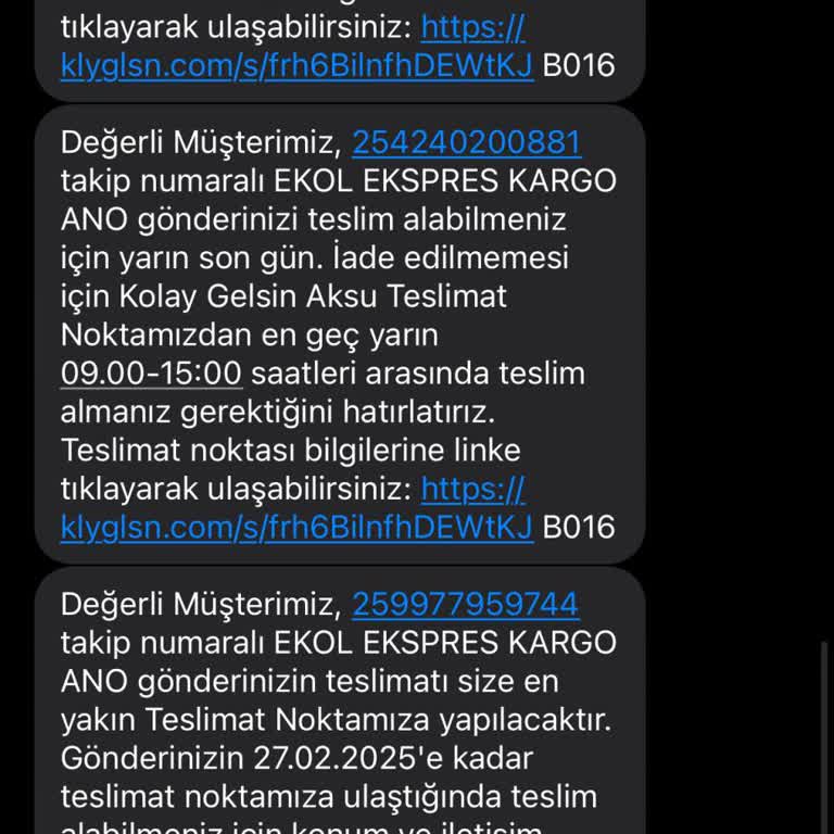 Teslimat Noktası Sorunu Yaşatan Kargo Firması