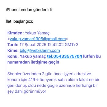 Ödeme Yaptım, Hizmet Alamadım: Google Haritalar Üzerinde Görünmeyen Dükkanım