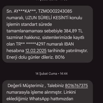 Gediz Elektrik Tazminat Ödemesi Yapılmadı