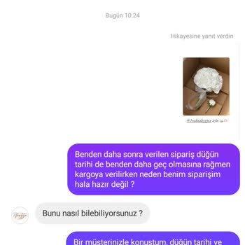Gelin Çiçeği Kabusu: Siparişler Geç, Cevaplar Yok!