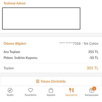 Trendyol GO'da İptal Edilen Sipariş Ve Yetersiz Müşteri Hizmeti