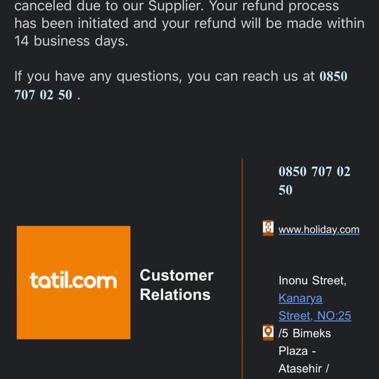 Rezervasyonum Keyfi Olarak İptal Edildi: Tatil.com'un Acil Çözüm Sunmasını Bekliyorum