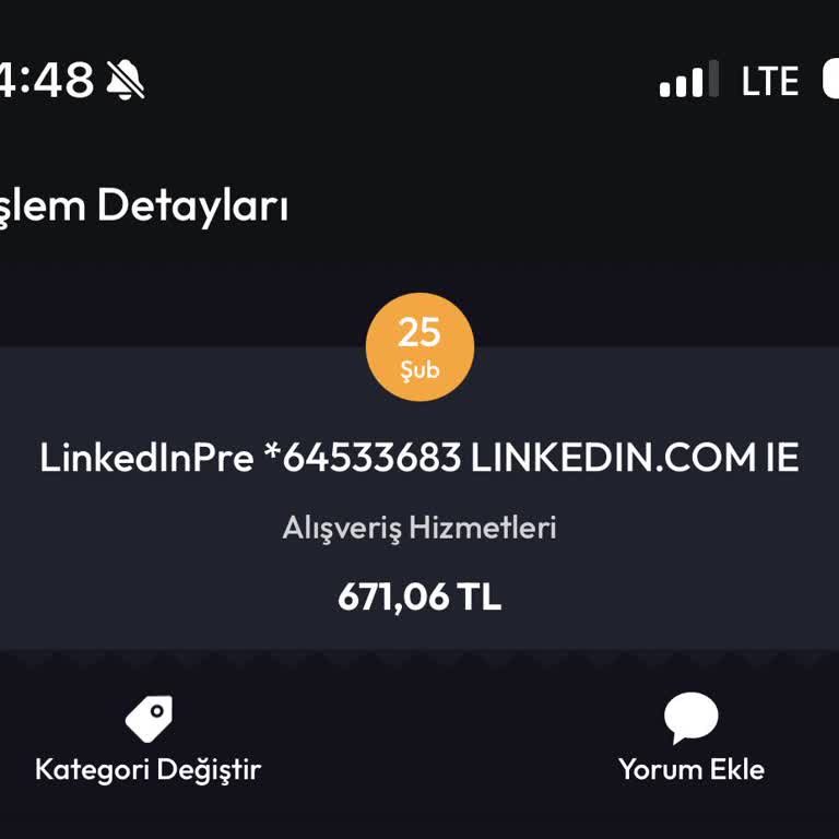 Bilinçsizce Aktive Edilen Linkedin Premium Ve İade Talebi