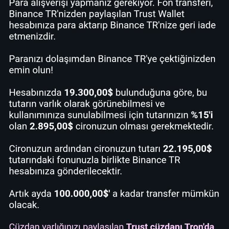 Forex Firma USDT-Überweisung an MetaMask gesperrt, keine Auszahlung auf Binance TR