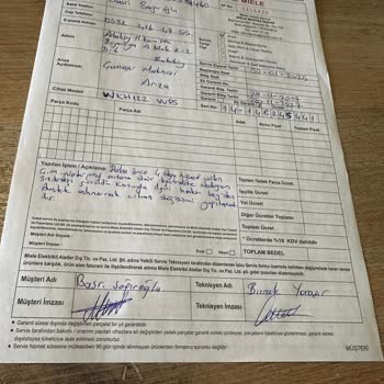 Miele Çamaşır Makinesi Değişim Sorunu