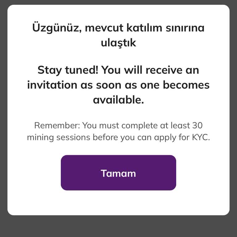 KYC Doğrulama Sorunu Ve Destek Beklentisi