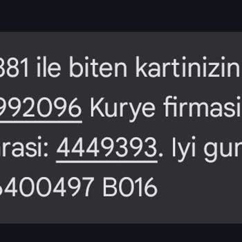 Kredi Kartı Teslimatında Yaşanan Sorun Ve İletişim Eksikliği