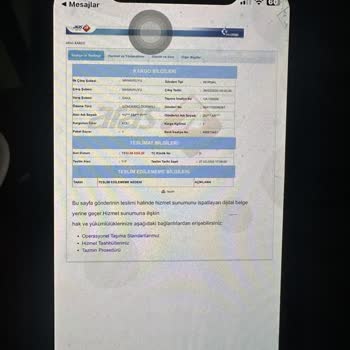 Teslim Edilmeyen Kargo Ve Yanıltıcı İşlem Sorunu