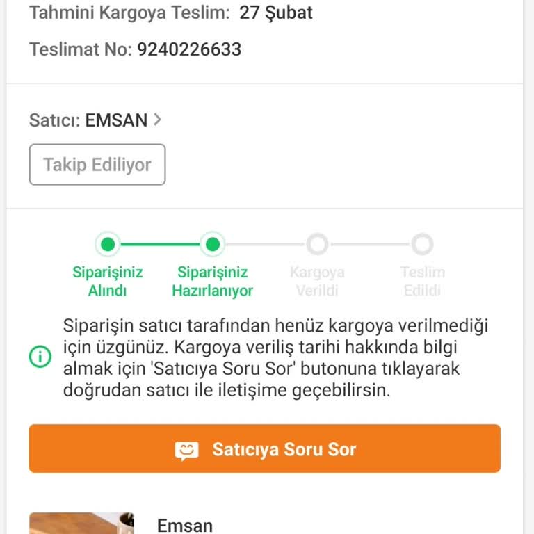 Trendyol'da Teslimat Sorunu Ve İletişim Eksikliği