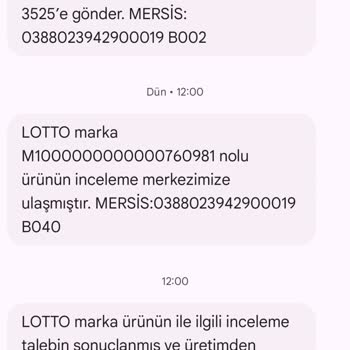 Lotto Ayakkabının Kalite Sorunu Ve Değişim Talebi