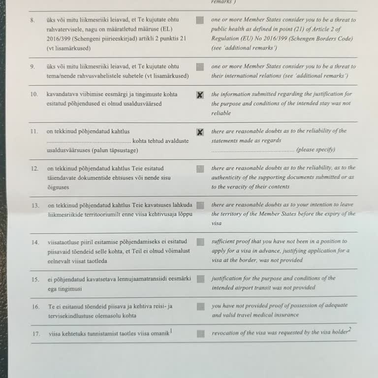 Estonya Vizesi Reddi Ve Anlaşılmaz Gerekçeler