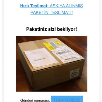 Sahte Kargo E-postalarıyla Mağduriyet