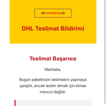 Yanıltıcı E-postalarla Gelen Sahte Kargo Bildirimleri Ve Güvenlik Endişeleri