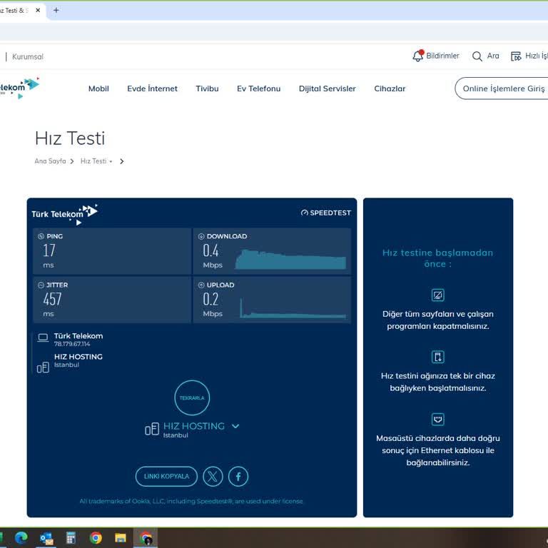 İnternet Hızında Altyapı Sorunu