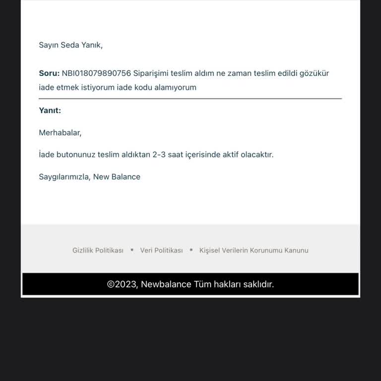 Sipariş İadesinde Yaşanan Zorluk Ve Gecikme