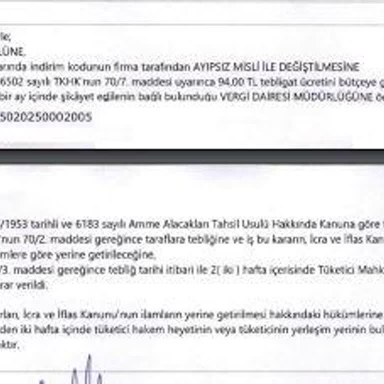 Kamil Koç'un Tüketici Hakem Heyeti Kararına Uymaması